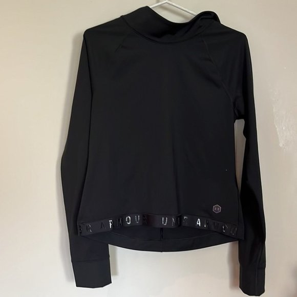 UNDER Armour black long sleeve T Zip top - Picture 4 of 7